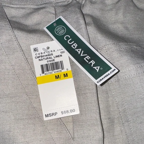 Linen-Blend Core Drawstring Pants COLOR — Silver Lining - Picture 4 of 7